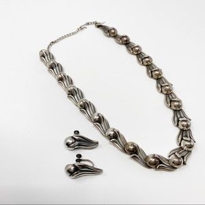 61 Los Castillo vintage taxco choker necklace